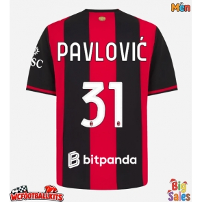 AC Milan Strahinja Pavlovic #31 Replica Home Stadium Shirt 2026-27 Short Sleeve